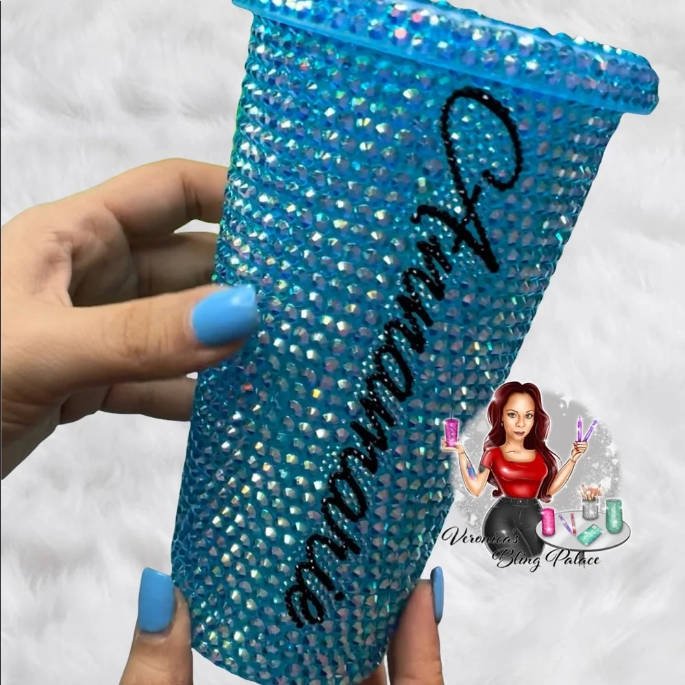 Transparent Blue Cup - Picture 1 of 2